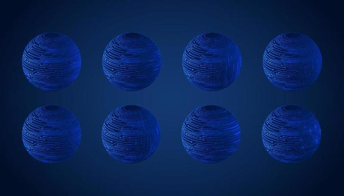 Modern Technology Globe set