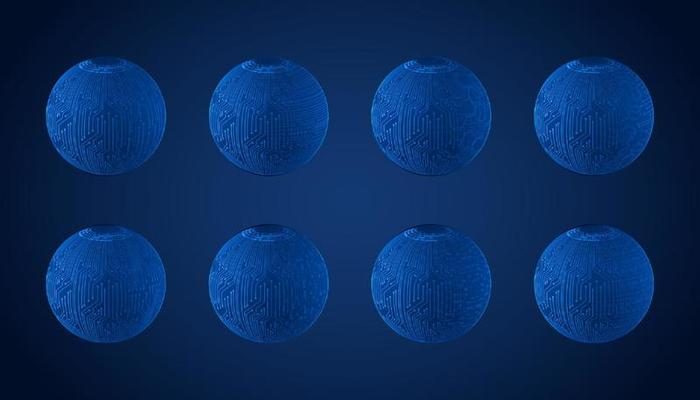 Modern Technology Globe set