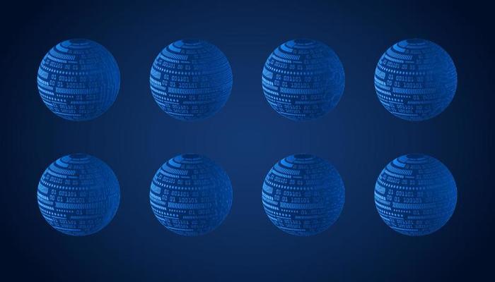 Modern Technology Globe set