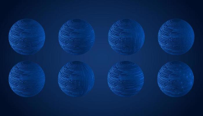 Modern Technology Globe set