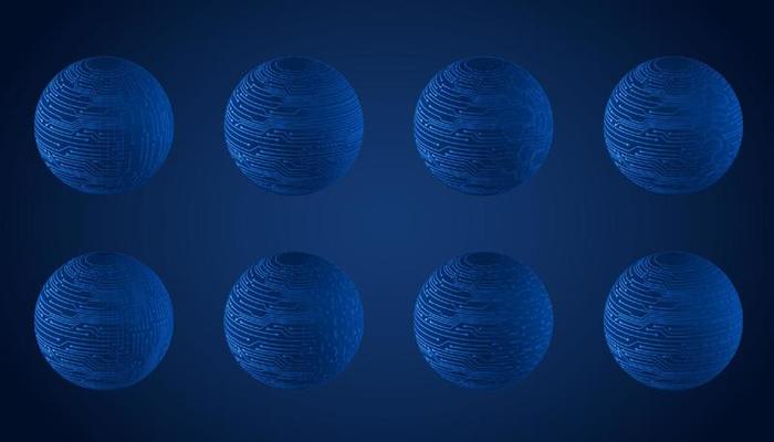 Modern Technology Globe set
