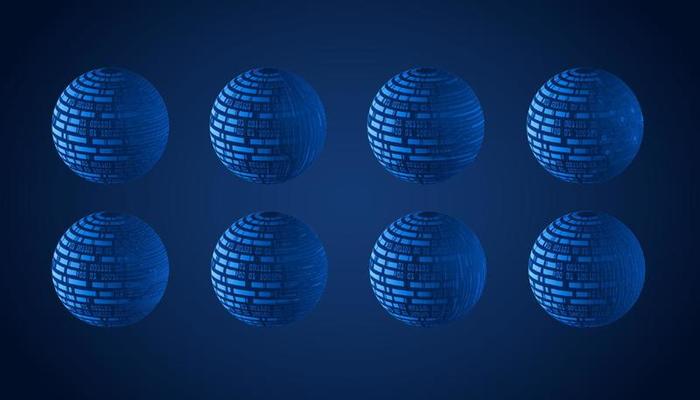 Modern Technology Globe set