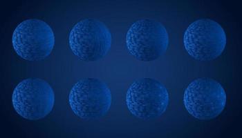 Modern Technology Globe set vector
