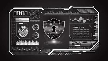 Modern HUD Technology Screen Background vector