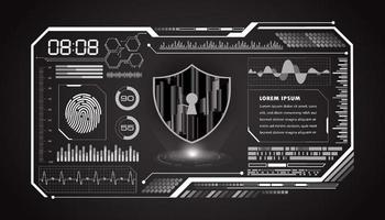 Modern HUD Technology Screen Background vector