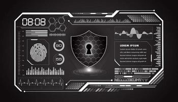 Modern HUD Technology Screen Background vector