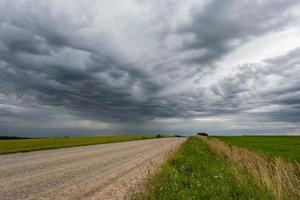 panorama of black sky background with storm clouds. thunder front photo