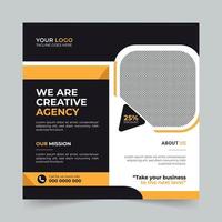 Editable Business social media post, Digital marketing agency Corporate banner promotion ads sales and discount banner vector template design.