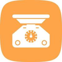 Weight Scale Creative Icon Design vector