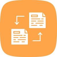 File Transfer Creative Icon Design vector