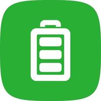 Full Battery Creative Icon Design vector