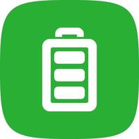 Full Battery Creative Icon Design vector