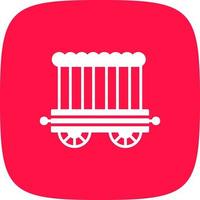 Circus Carriage Creative Icon Design vector