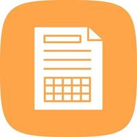 Spreadsheet Creative Icon Design vector