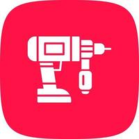 Drilling Machine Creative Icon Design vector