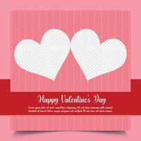 Valentines Day Social Media Post vector