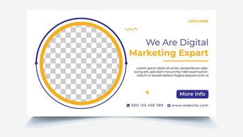 Digital Marketing Web Banner vector