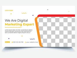 Digital Marketing Web Banner Design vector