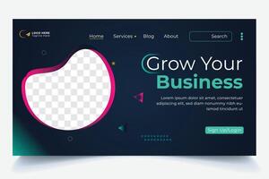 Business Landing Page Template Design vector