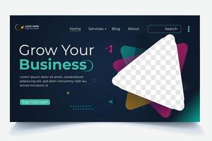 Business Landing Page Template Design vector