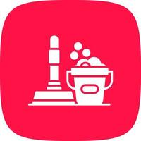 Floor Cleaner Creative Icon Design vector