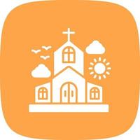 diseño de icono creativo de iglesia vector