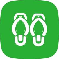 Flip Flops Creative Icon Design vector