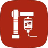 Blood Transfusion Creative Icon Design vector