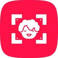 Face Detection Creative Icon Design vector