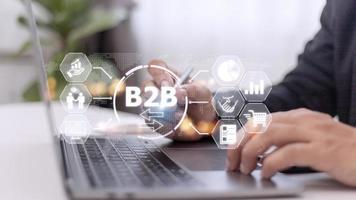 B2B Business Company Commerce Technology Marketing concept. photo