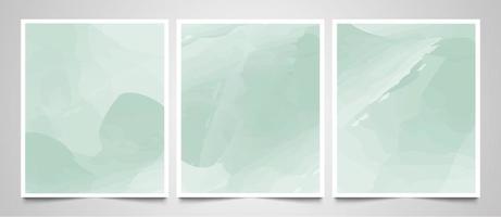 Hand painted abstract watercolor background, watercolor template invitation card collection. vector