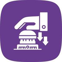 Emergency Button Creative Icon Design vector