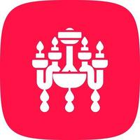 Chandelier Creative Icon Design vector