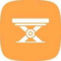 Folding Table Creative Icon Design vector
