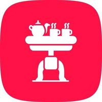 Coffee Table Creative Icon Design vector