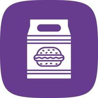 lunch bag Creative Icon Design vector