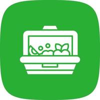 Lunch Box Creative Icon Design vector