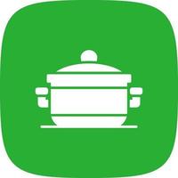 Cooking Pot Creative Icon Design vector
