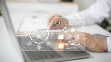Cloud Computing diagram Network Data Storage Technology Service photo