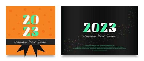 Happy new year 2023 background. Modern trendy design with minimalist and clean style concept. vector