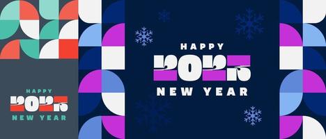 Happy new year 2023 background. Modern trendy design with minimalist and clean style concept. vector