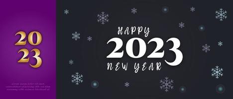 Happy new year 2023 background. Modern trendy design with minimalist and clean style concept. vector