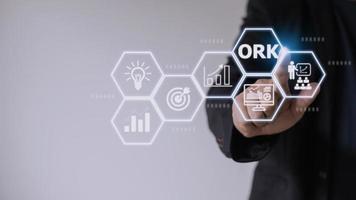 Objectives and Key Results OKR. Methods for project management photo