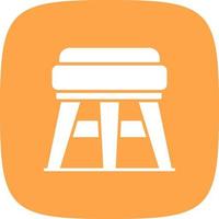 Stool Creative Icon Design vector
