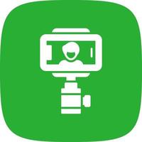 Selfie Stick Creative Icon Design vector