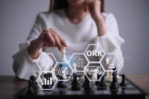 Objectives and Key Results OKR. Methods for project management photo