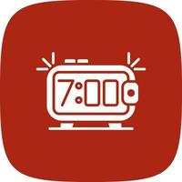 Alarm Clock Creative Icon Design vector