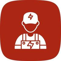 Electrician Creative Icon Design vector