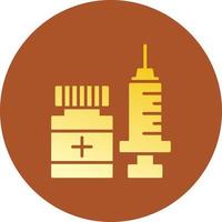 Vaccination Creative Icon Design vector