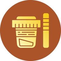 Urine Test Creative Icon Design vector